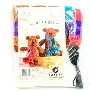 Annies Caring Crochet Kit Club Cuddle Buddies Kit for Handmade Teddy Bears - New